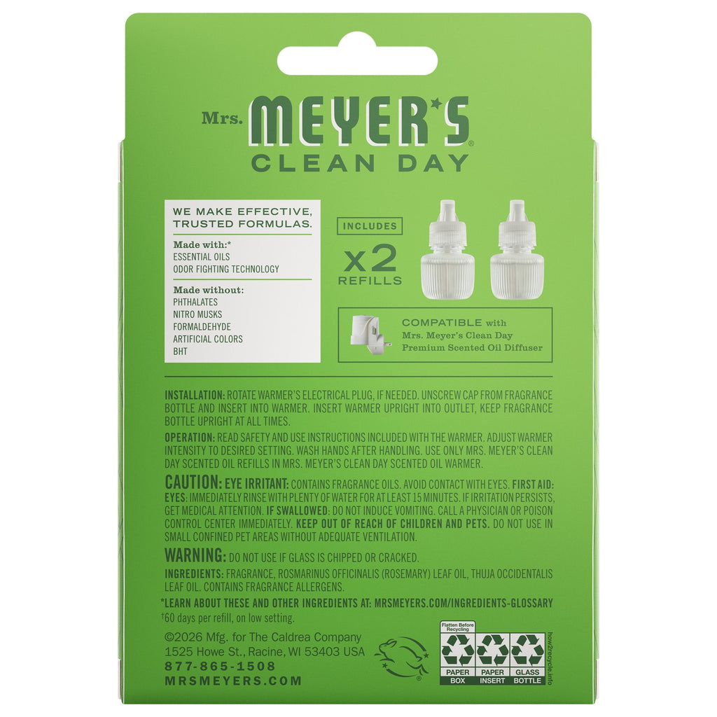 Fresh Cut Grass Plug In Scented Oil Refill, 2-Pack