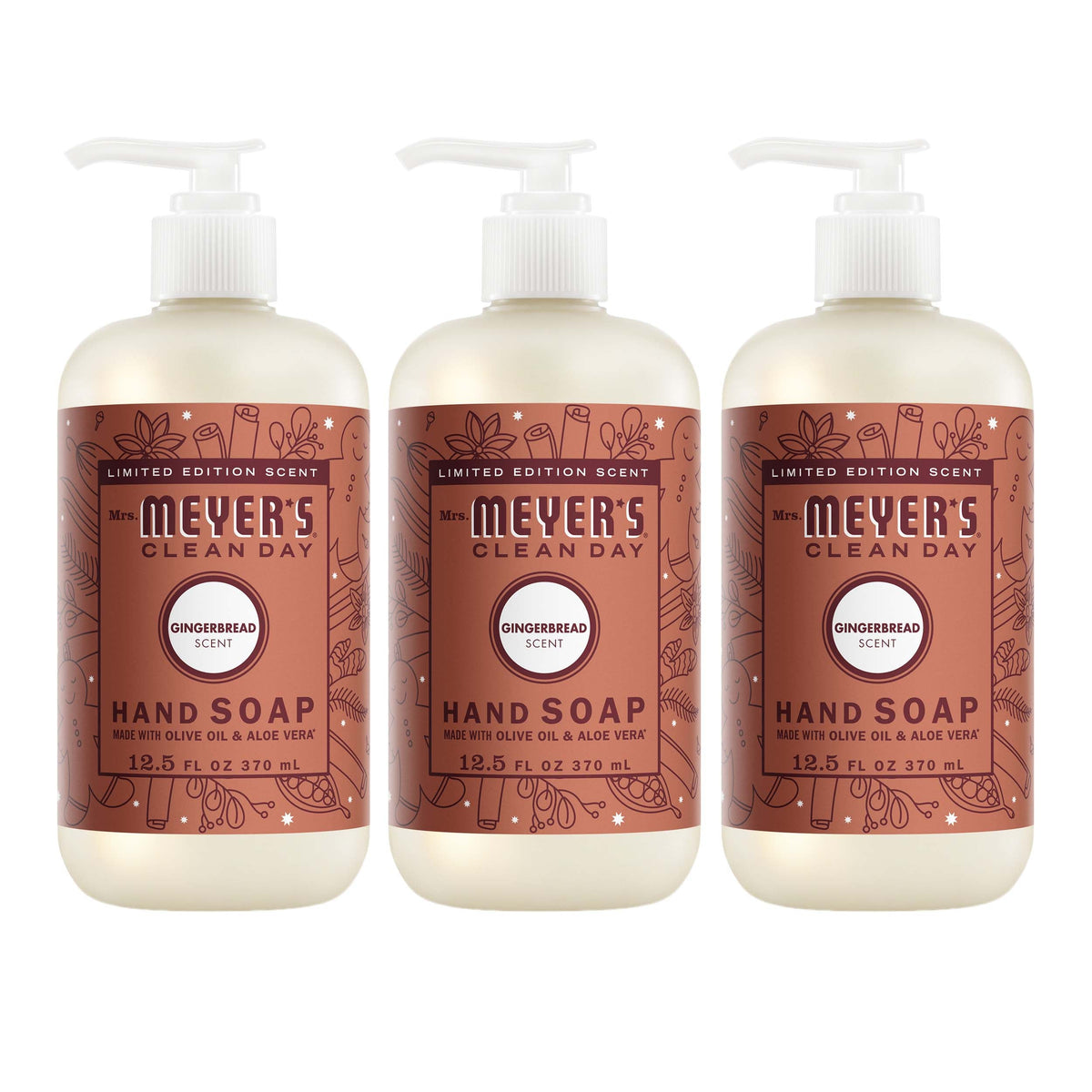 Gingerbread Liquid Hand Soap 3-count Bundle