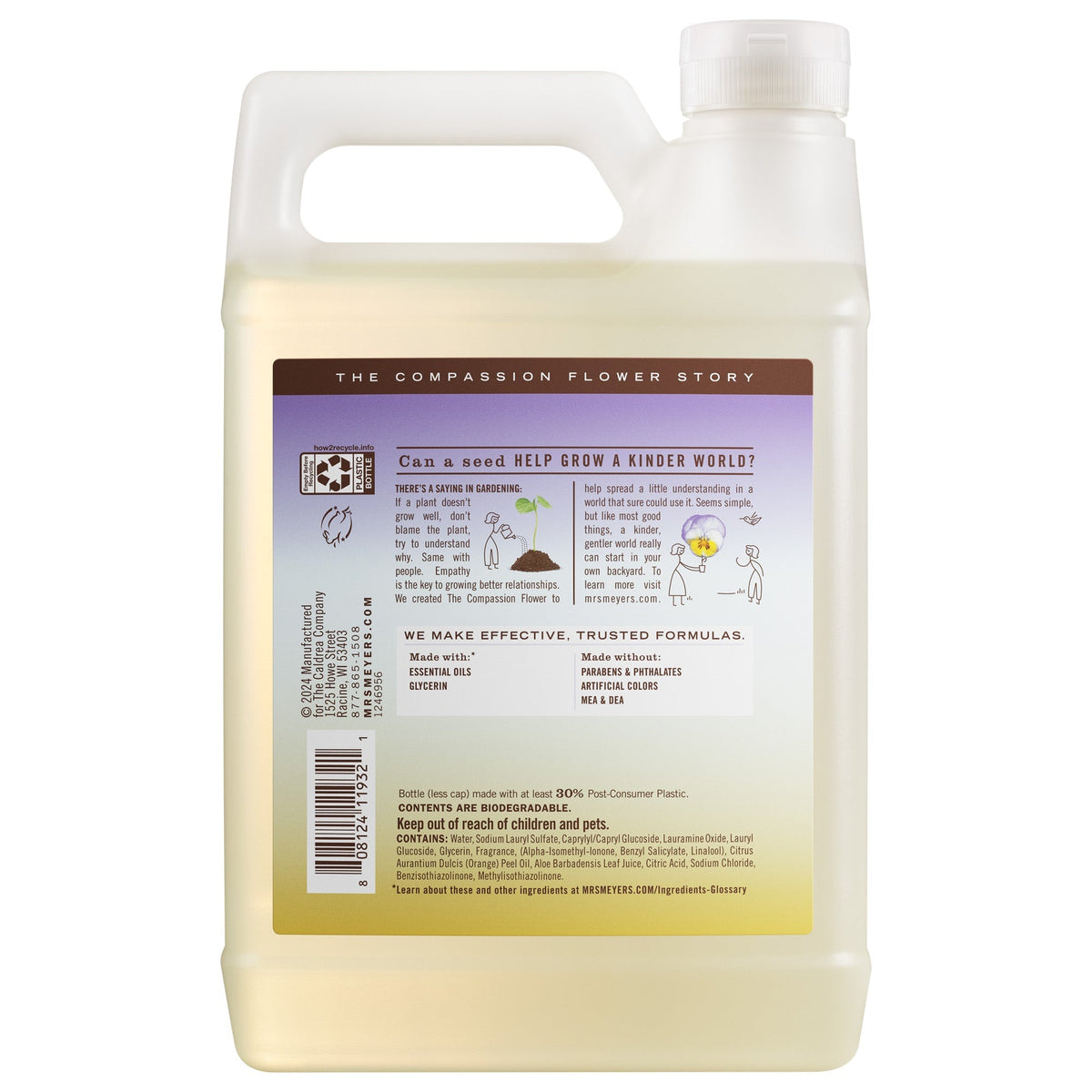 Compassion Flower Dish Soap Refill